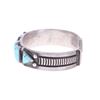 Image 6 : C.1949 Navajo Old Pawn Silver Turquoise Bracelet