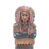 Image 3 : Large Cigar Store Indian Wood Carving Life Sized