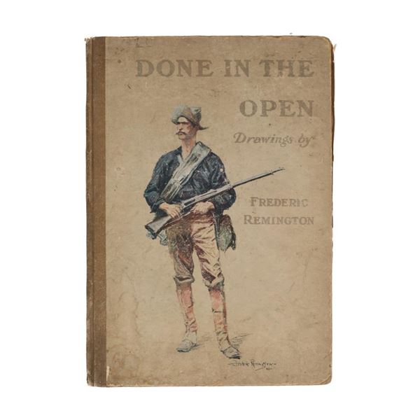 Rare "Done in the Open" Frederic Remington 1902