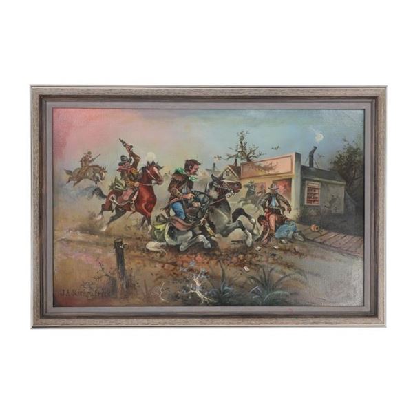 J.A. Kirkpatrick (1898-1984) Original Western Oil