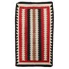 Image 1 : Navajo Crystal Eye Dazzler Stepped Rug c. 1930's