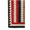 Image 2 : Navajo Crystal Eye Dazzler Stepped Rug c. 1930's