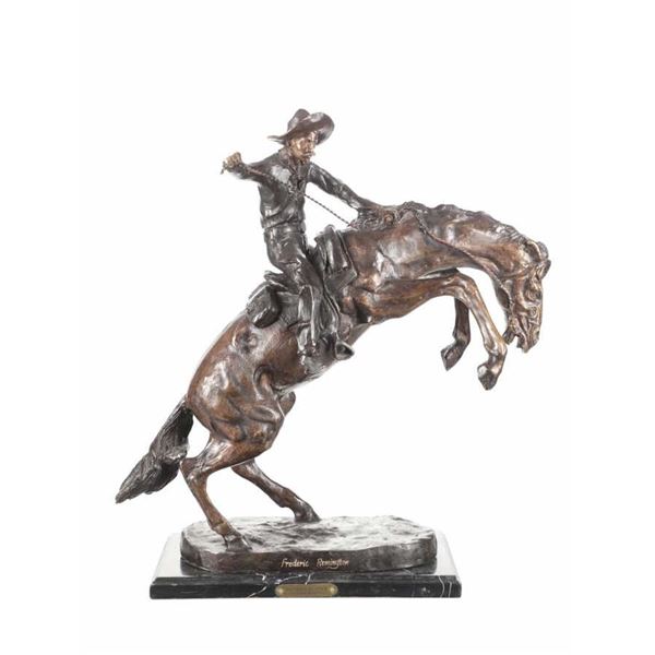 Frederic Remington 1861-1909 Bronco Buster Bronze