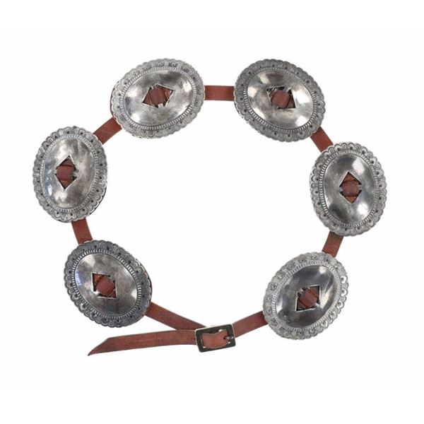 Ca. 1880 Navajo First Phase Concha Belt