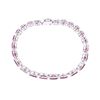 Image 11 : RARE Burmese Ruby & VS2 Diamond Platinum Bracelet