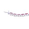 Image 9 : RARE Burmese Ruby & VS2 Diamond Platinum Bracelet