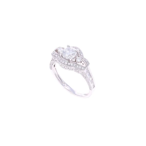 1.75ct VS2 Diamond Antique PT950 Platinum Ring