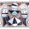 Image 4 : Zuni Bobby & Corraine Shack Inlaid Mosaic Buckle