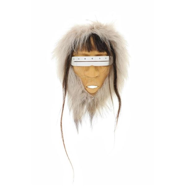 Ayap'run Jack Abraham Carved Cedar Inuit Mask