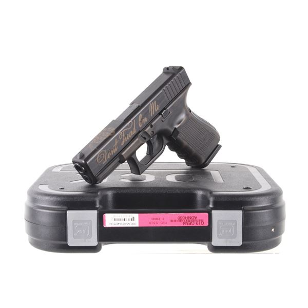 Glock 19 Gen 4 9mm Gadsden Etched Pistol With Case