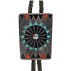 Image 3 : Zuni F.L. Natachu, Silver Mosaic Bolo Tie