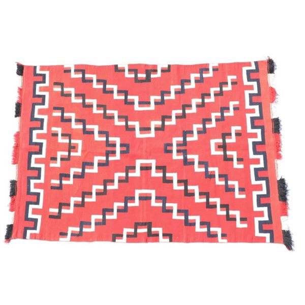 Navajo Late Classic Germantown Blanket w/ Indigo