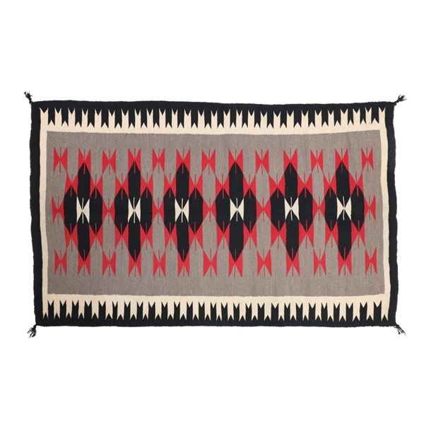 Navajo Crystal Ganado Trading Post Rug c. 1960's
