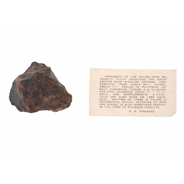 Nickel-Iron Meteorite - Great Crater Winslow, AZ