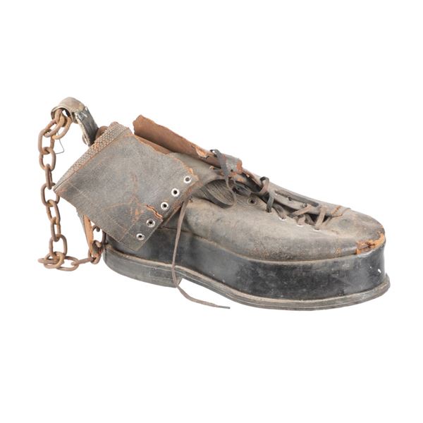 19th C Deer Lodge, MT Prison Cement Gardener Boot