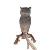 Image 10 : Folk Art Owl Cast Iron Rod Andirons c. 1950's