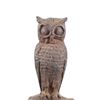 Image 14 : Folk Art Owl Cast Iron Rod Andirons c. 1950's