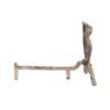 Image 15 : Folk Art Owl Cast Iron Rod Andirons c. 1950's