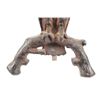 Image 5 : Folk Art Owl Cast Iron Rod Andirons c. 1950's