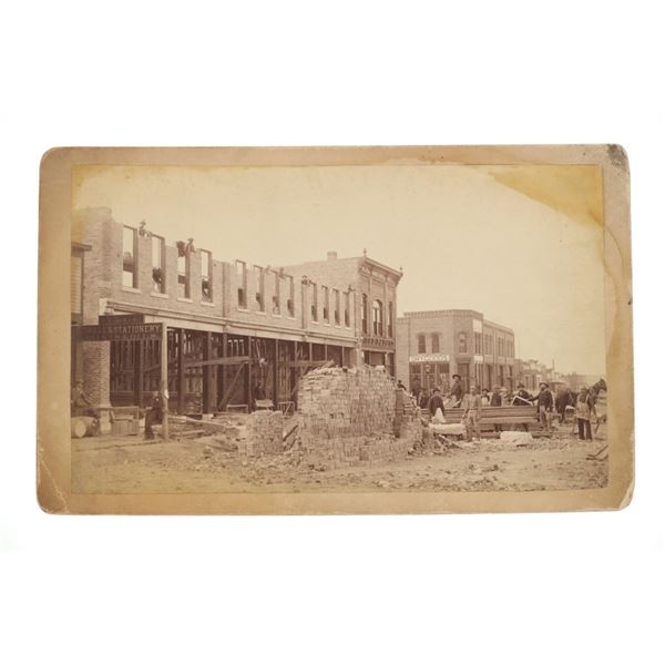 Newcastle, Wyoming Hunt Boudoir Card c. 1870-90s