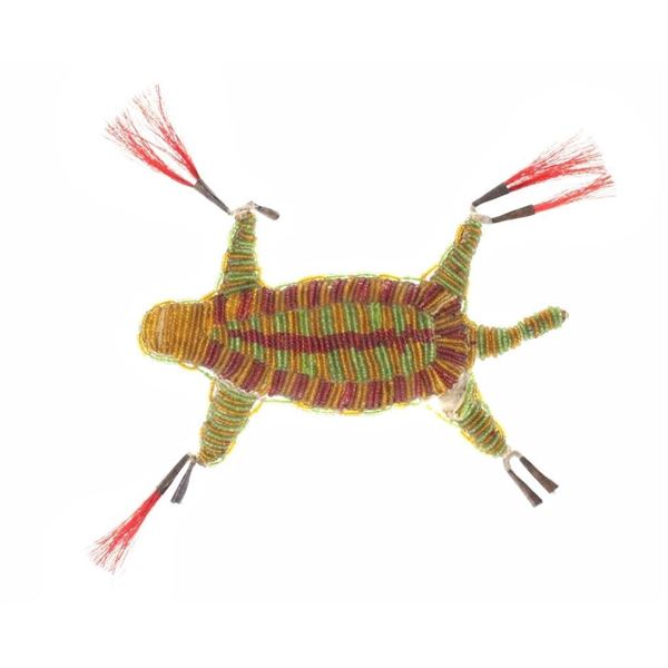 19th C. Sioux Umbilical Cord Fetish - Fort Yates