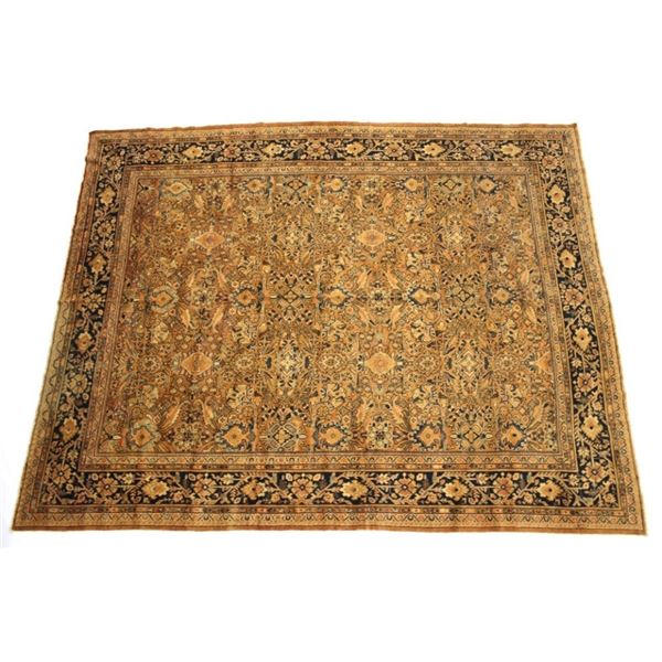 Ca. 1910 Mahal Golden Iran Persian Wool Rug