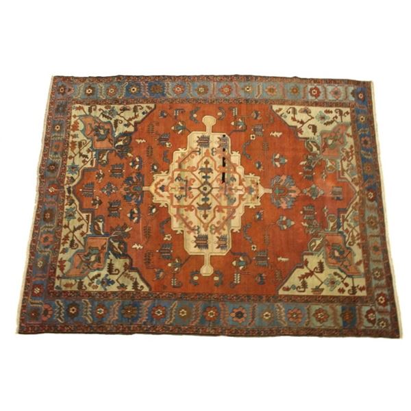 Ca. 1880 Antique Serapi, Persian Fine Wool Rug