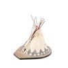 Image 5 : Polychrome Mounted Hide Wicker Tee Pee Display