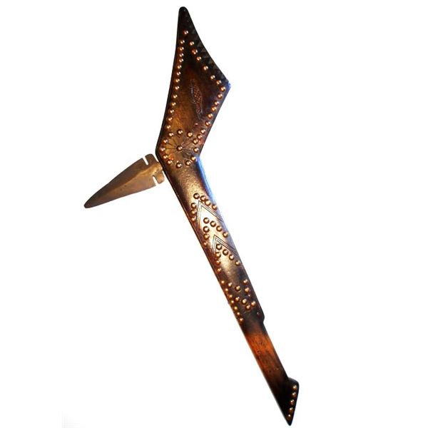 Early Chippewa Gunstock Spontoon War Club