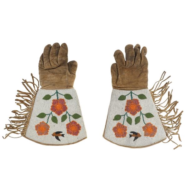 C. 1890- Plateau Gauntlet Gloves - L.A. Huffman