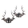 Image 1 : Stetson Double European Stag Candlestick Holder