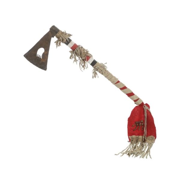 Lakota Sioux Beaded Forged Tomahawk J. Young Buck