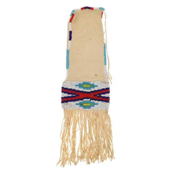 Plateau Beaded Elk Hide Large Pipe Bag