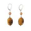 Image 10 : Fancy Disk Tiger's Eye Graduated Jewelry Set