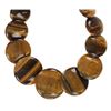 Image 6 : Fancy Disk Tiger's Eye Graduated Jewelry Set
