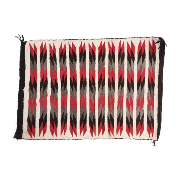 Navajo Crystal Eye Dazzler Rug c. 1950's