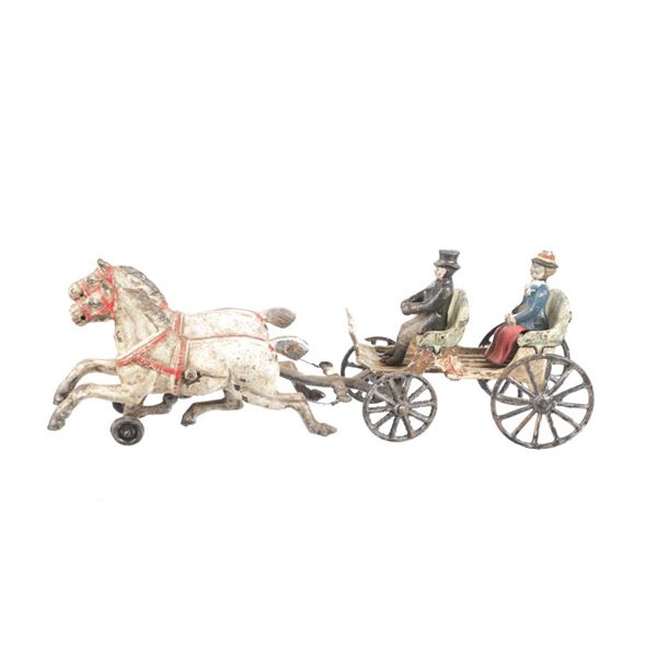 Hubley Mfg. Co. Cast Iron Horse Carriage 1910-30s