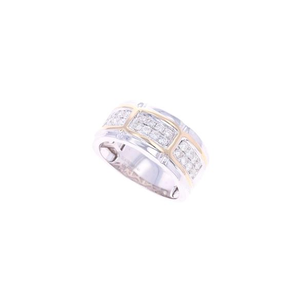 0.72cts VS2 Diamond 14k White & Yellow Gold Ring