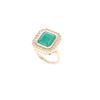 Image 1 : Opulent Emerald & Diamond 18K Yellow Gold Ring