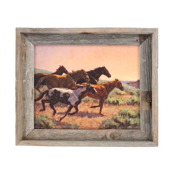 "Dash For Cover," Fine Print by Dave Hodges