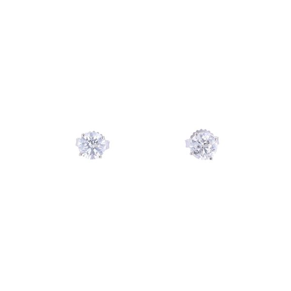 1.97ct Diamond & 14k White Gold Stud Earrings