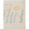 Image 4 : Ca. 1890-1940 Northern Sioux Ledger Drawings (2)
