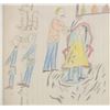 Image 5 : Ca. 1890-1940 Northern Sioux Ledger Drawings (2)