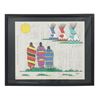 Image 1 : Gordon Henry Framed Ledger Art c. 2010s