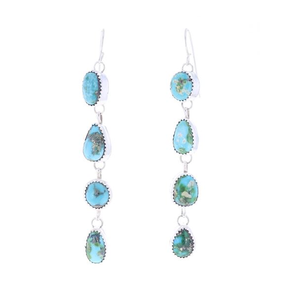 Navajo Silver Sierra Bella Turquoise Earrings