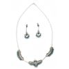 Image 1 : Navajo B. Wyaca Petite Point Turquoise Jewelry Set