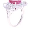 Image 8 : RARE Unheated GIA Ruby VS2 Diamond Platinum Ring