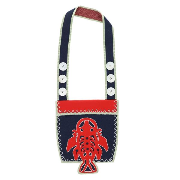 Athabascan Dogfish Beaded Clothe Fire Bag
