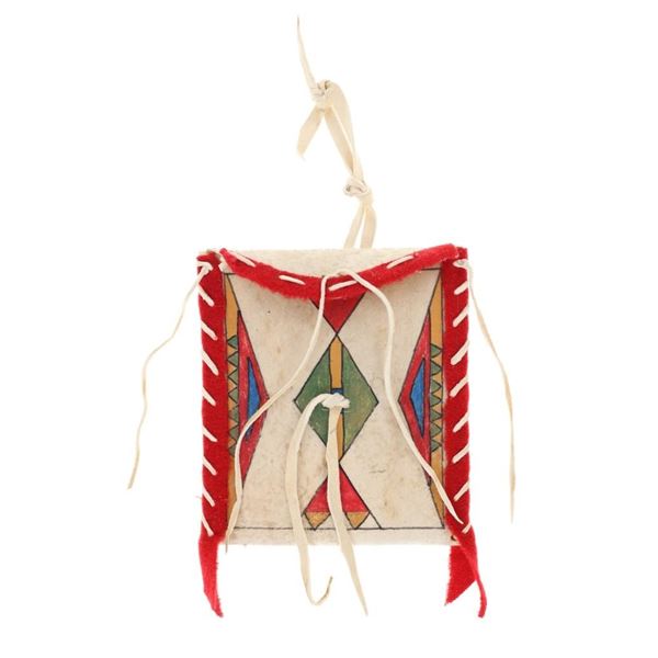 Blackfeet Pikuni Polychrome Parfleche Envelope