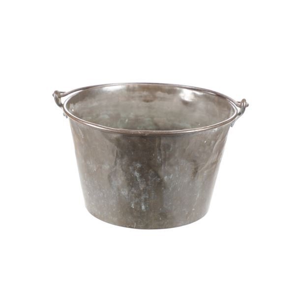 C. 1874 Swivel Handle Marked Copper Bucket
